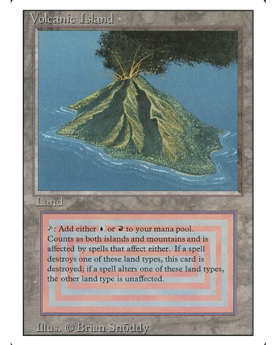 Volcanic Island Land MTG card