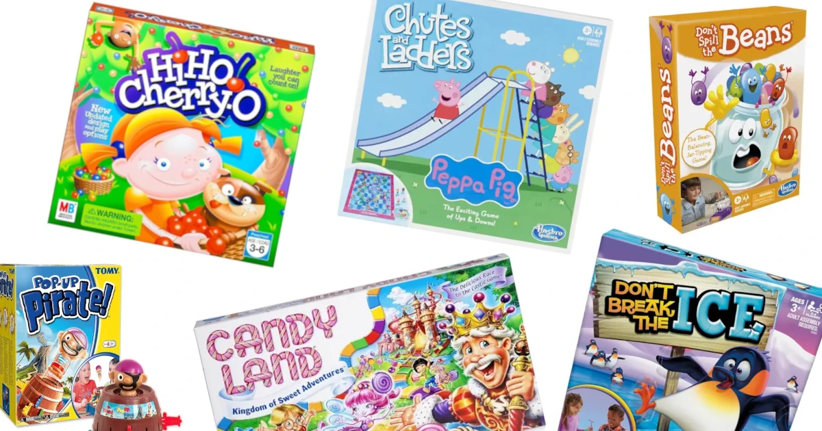 The best board games for 3 year olds.