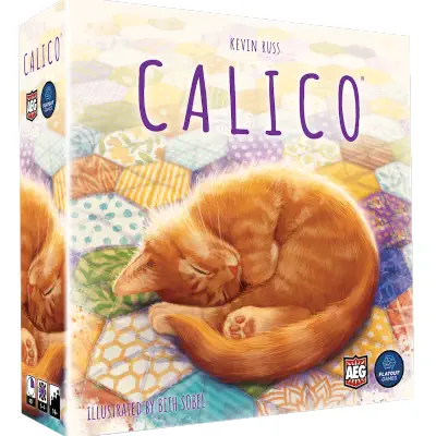 AEG's Calico board game, one of the most popular of all time.