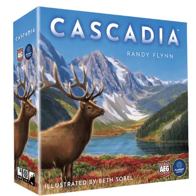 Flatout Games' Cascadia game box.