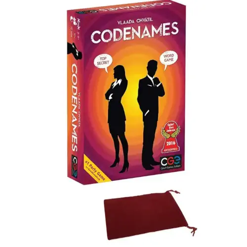 Codenames' board game box.