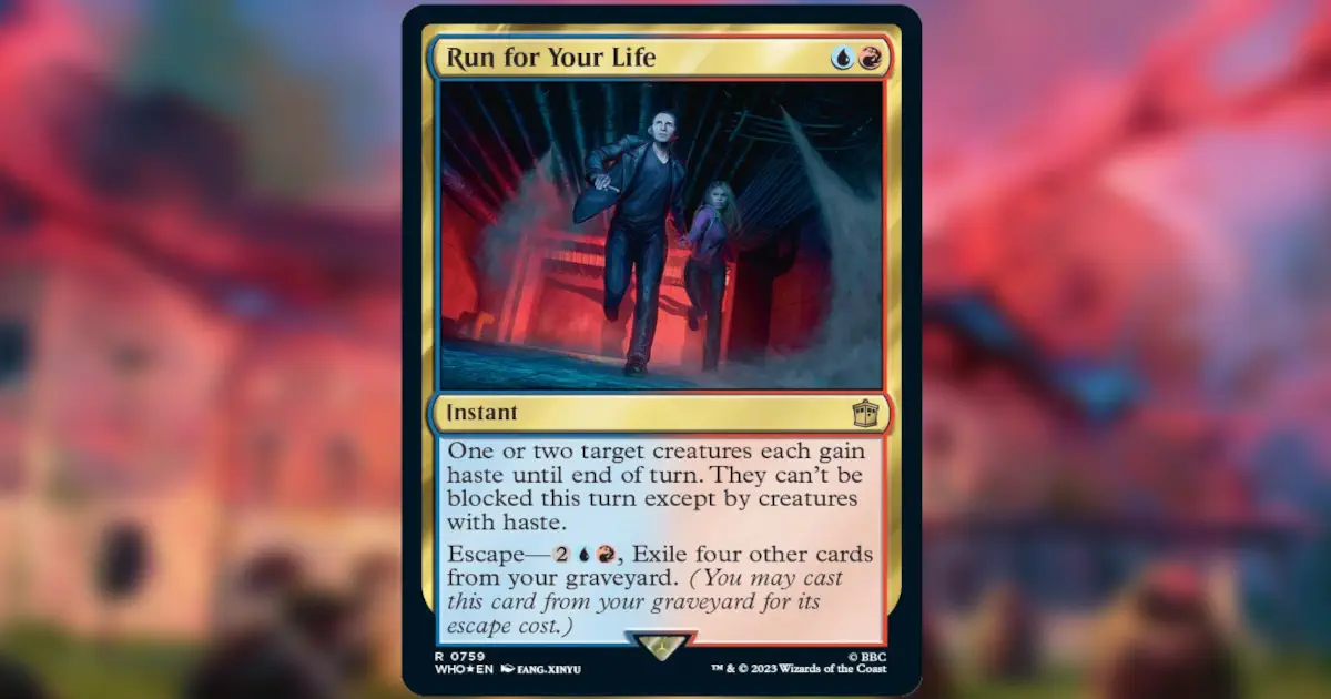 IGN's sneak peak of Doctor Who MTG cards celebrating the 60th anniversary of the franchise.