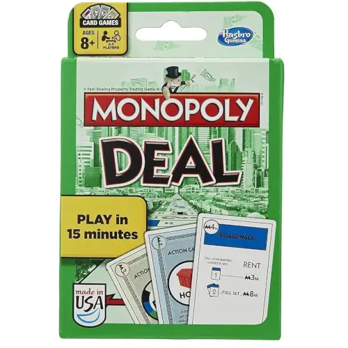 Monopoly Deal, a card version of monopoly.