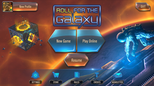 Roll for the Galaxy digital version available on Steam board games.