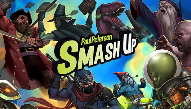 The Smash Up digital version available on Steam board games.