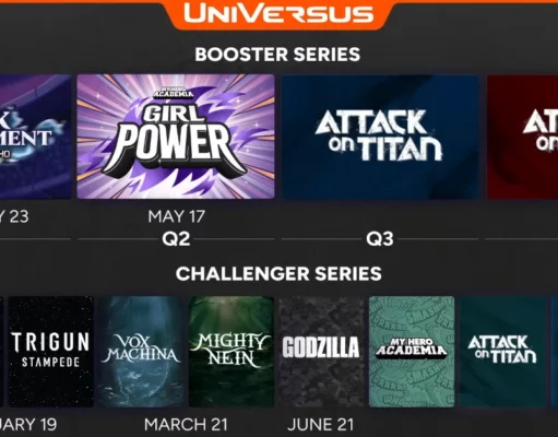 UVS Games Reveals a Busy Roadmap for UniVersus CCG UVS Games' official UniVersus release roadmap for 2024.
